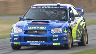 Subaru Impreza S9 WRC 03 ex Tommi Mäkinen  PURE SOUND at Goodwood Festival of Speed [upl. by Phillida249]