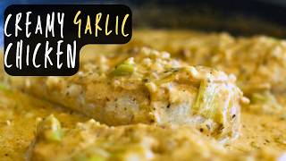 Creamy Garlic Chicken with Leek and Parmesan  One Pan Recipe Ready in 30 Minutes [upl. by Glynias110]