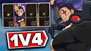 BROKEN DEMON KING 1V4 PVP IS HE TOO STRONG  Seven Deadly Sins Grand Cross [upl. by Clem]