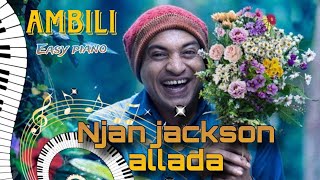 Njan jackson allada songAmbiliEasy piano tutorial shorts piano soubinshahir [upl. by Pagas]