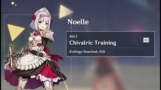 Genshin Impact Hangout event  Noelle Act 1 Chivalric Training 01 [upl. by Struve]