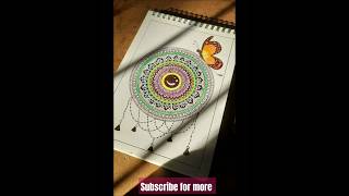 Mandala 930 days challenge ✨art suchana mandalaart love viralvideo kalakari075 [upl. by Eidde]