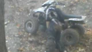 Warrior 350 hill climb and save  Valley of the Giants Wellsville OH [upl. by Ahsiuqat]