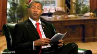 Obama Reads Bush s Letter from FOD Team and Jordan Peele Video [upl. by Airitak]