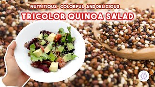 Tricolor Quinoa Salad The Ultimate Healthy Recipe [upl. by Manda]