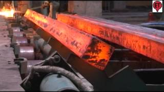 Billet Making Process through HSMC  Continous Casting Machine  Electrotherm [upl. by Enifesoj]