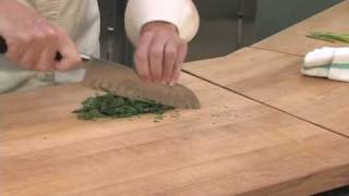 How to Chop Parsley with Chef Meg of SparkRecipescom [upl. by Kaasi]