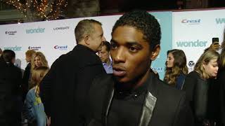 Wonder Premiere Nadji Jeter Justin Interview [upl. by Lonee949]