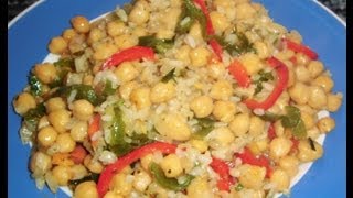 Garbanzos con arroz y verduras [upl. by Smith]