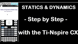 Statics amp Dynamics on the TiNspire Compute Moments Centroids Inertia Forces Equilibrium [upl. by Laurene]