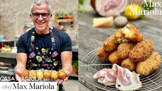 CROCCHETTE DI PATATE FRITTE Come farle buonissime  Ricetta di Chef Max Mariola [upl. by Noryahs97]