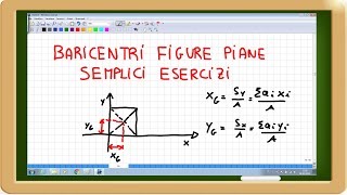 baricentro figure piane semplici esercizi [upl. by Onibag250]