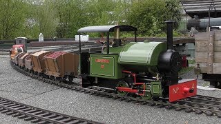 Accucraft 78ths Scale Bagnall at Buckfastleigh 29 April 2018 [upl. by Leamsi]