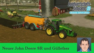 LS23 Amberstone 38 John Deere 8R und neues Güllefass [upl. by Saturday]