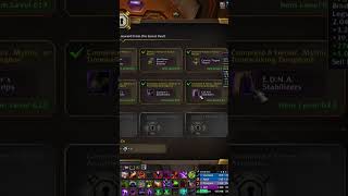 Warlock gets more gear from vault  Road to 639 worldofwarcraftgameplay [upl. by Pickford633]