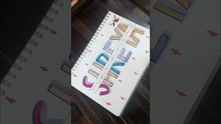 Shreya Name lettering ideas 💡 satisfying shorts [upl. by Nitsed939]