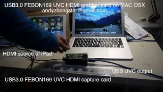 USB30 HDMI capture card work on MAC Macintosh without install driver [upl. by Nostaw]