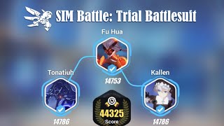 HI3  SIM Battle Trial Battlesuits TonatiuhFu HuaKallen [upl. by Ener]