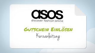 Asos Gutschein einlösen  Schritt für SchrittAnleitung [upl. by Lucania]