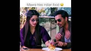 Mawra Hocane Tried Indian Food Mawra in India [upl. by Diao]