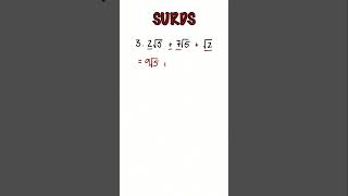 Adding and Subtracting Surds gcsemaths maths geometry mathematics mathhelp mathtutorial [upl. by Ibrad]