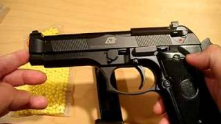 KJWorks M9 Airsoft pistol demo for ebay auction [upl. by Medora191]