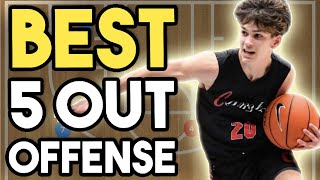 The BEST 5 Out Basketball Offense For Youth [upl. by Junieta]