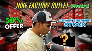 Nike Factory Outlet Mumbai 💫 Crazy Discounts 👟 Exclusive Shoes ⭐ Sneakers [upl. by Idnam949]