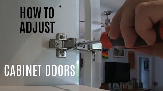 How to Adjust Cabinet Doors [upl. by Dewain919]