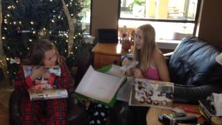 Christmas Day One Direction Ticket Reaction from My kids [upl. by Elag]