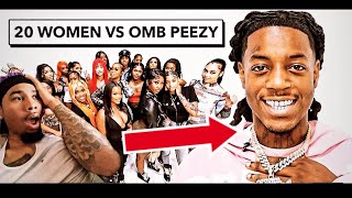 20 WOMEN VS 1 RAPPER OMB PEEZY RAW REACTION [upl. by Anisor]