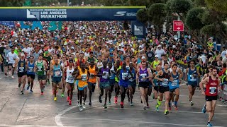 Los Angeles Marathon 2020  Race Recap  Last big race before Corona Apocalypse [upl. by Loos]