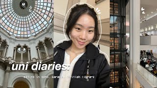 uni diaries🧸  studying abroad eating in soho karaoke british library [upl. by Adaynek]