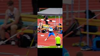 World U20 lead Javelin Throw Tom Teršek SLO 8087 m Slow motion [upl. by Selyn]