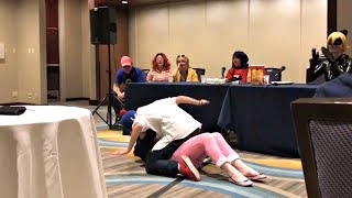 Adrienette at Anime Midwest 2017  Miraculous Ladybug Panel [upl. by Ruyam]