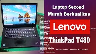 Lenovo ThinkPad T480 Laptop second terbaik [upl. by Harifaz]