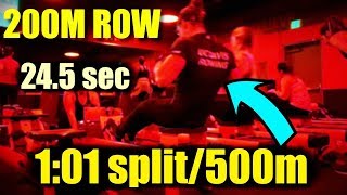 My 200m Row Technique 101 split500m  ANALYSIS [upl. by Follansbee]