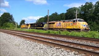 Wabtecs Newest test locomotive 6006 surrounded by Union Pacific locomotives [upl. by Sura]