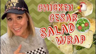 Crispy 🐓Cesar Salad Wraps  Lean amp Green Approver [upl. by Oryaj816]