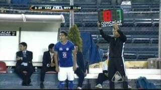 cruz azul vs monterrey gol de penal chupete suazo semifinal concachampions 2011 [upl. by Eisse]