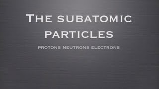 VCE Chemistry Unit 1 Protons neutrons and electrons [upl. by Dnalra]