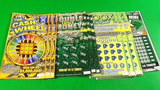 SAT BIG GAME 181 CASH WHEEL DOUBLE YOUR MONEY 100X THE CASH FL Lottery Scratch Tickets [upl. by Teferi]