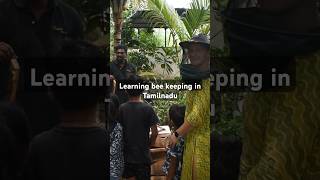 bee keeping in Tamil Nadu  part 1  sugar syrup for bees noprobleminindia beekeeping தேன் [upl. by Daryl14]