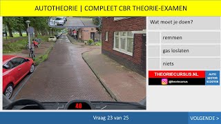 Auto Theorie Examen 2024  Gevaarherkenning Kennis en Inzicht [upl. by Aldred]