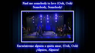 Glee  Somebody to love  Sub spanish with lyrics [upl. by Je838]