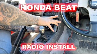 Honda Beat Radio Install [upl. by Tonie]