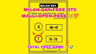 మిలన్ డె 04122024 Milan Day Today  Satta Matka Milan Day Open  Strong JodiPanel Free OTC Trick [upl. by Marybeth375]