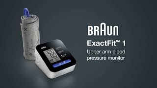 Braun ExactFit™ 1 Upper Arm Blood Pressure Monitor BUA5000EUV1 [upl. by Nerti]