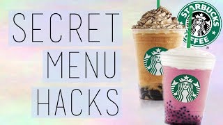 STARBUCKS SECRET MENU HACKS MERMAID FRAPPUCCINO  Emma Lev [upl. by Naesad]