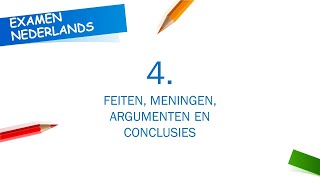 4 Feiten meningen argumenten en conclusies [upl. by Standley]